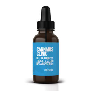 Olejek konopny “Cannabis Clinic” 10% CBG + 2% CBD Broad Spectrum