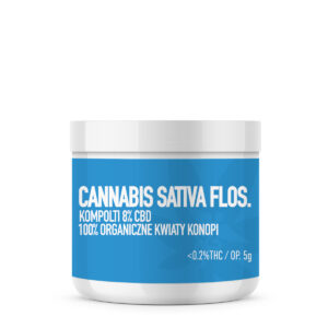 Cannabis Clinic - Organiczne kwiaty konopi – Cannabis sativa flos. - Kompolti - 8% CBD - 5 gramów