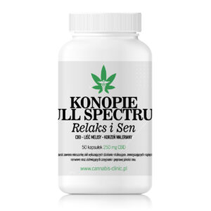 KONOPIE FULL SPECTRUM  Relax i Sen - kapsułki - Cannabis Clinic